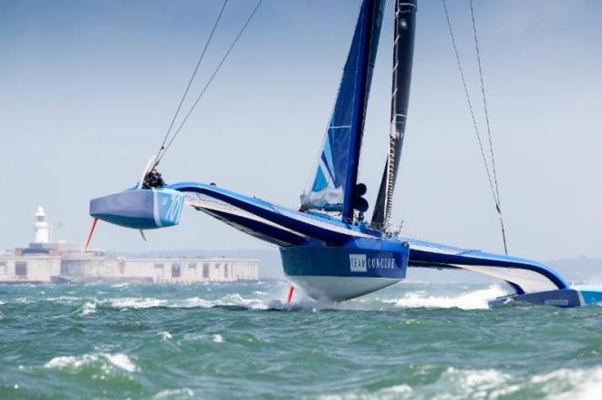 Tony Lawson's MOD 70 trimaran, Concise 10 skippered by Ned Collier Wakefield - Rolex Fastnet Race ©  Paul Wyeth / RORC